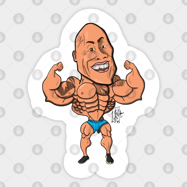 The Rock Sticker by Luzinha